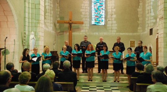 15.07.2014  Koncert chóru Sanctus Andreus w Chateauneuf we Francji  